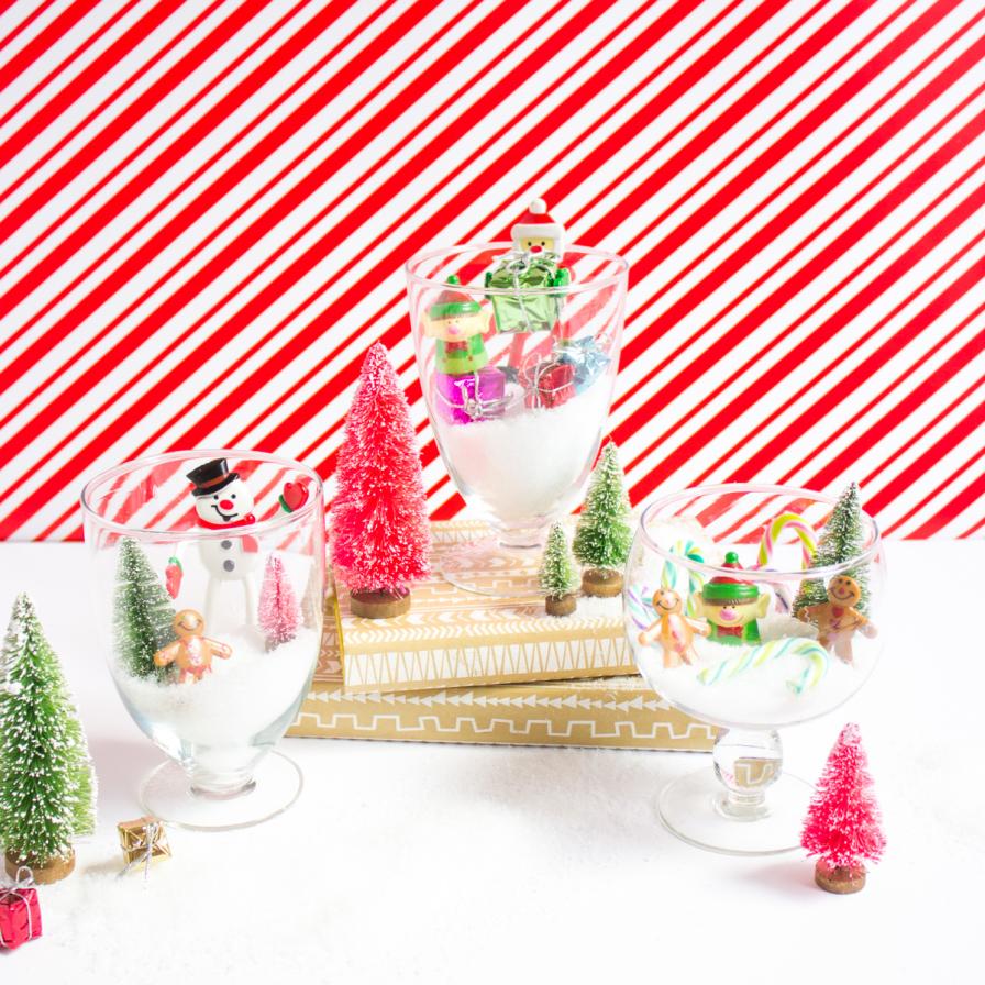 Festive Mini Christmas Terrariums