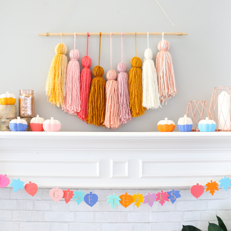 DIY Colorful Leaf Fall Garland