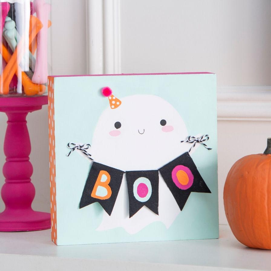 DIY Cute Ghost Sign