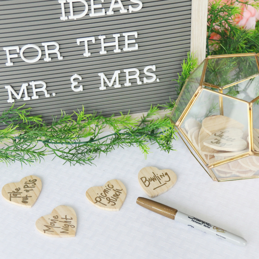 DIY Date Night Idea Hearts