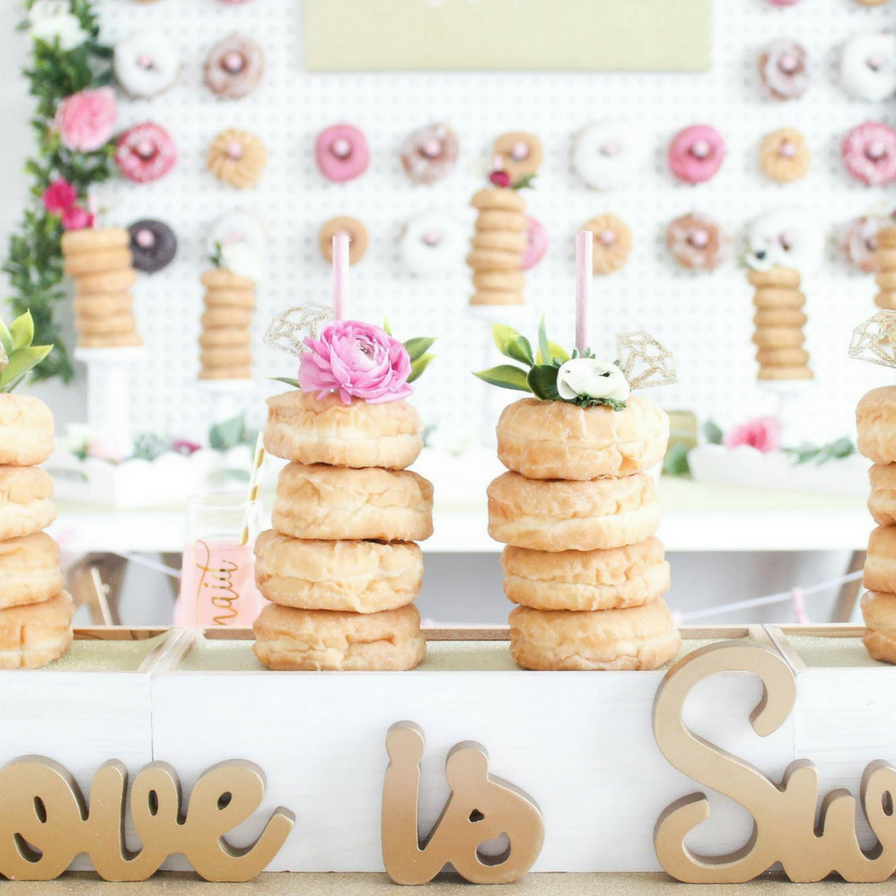 DIY Donut Tower Centerpiece