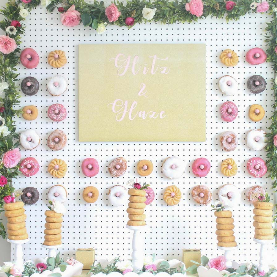 Glitz and Glaze Donut Wall
