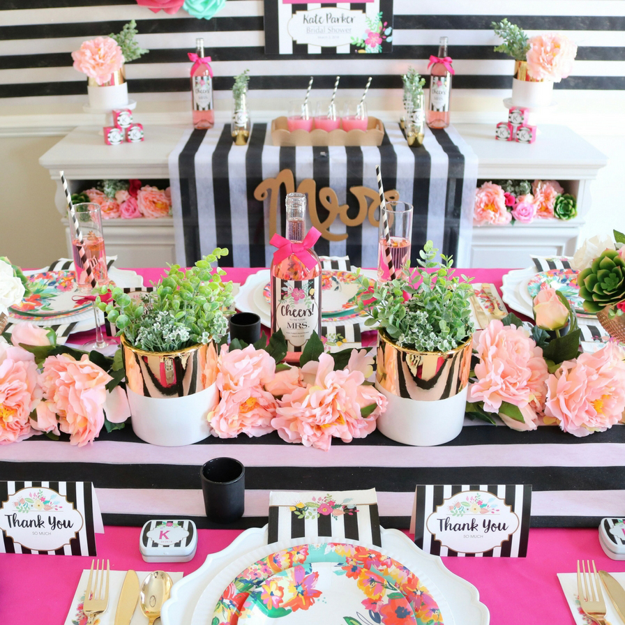 Style a Floral Bridal Shower Centerpiece