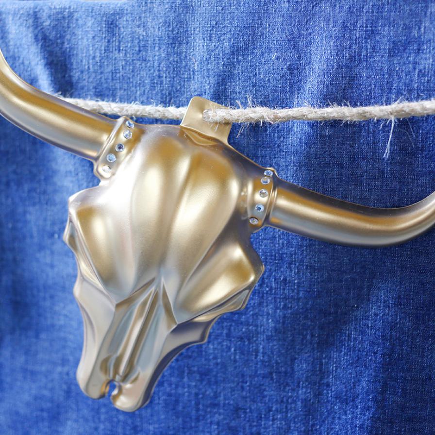 Glitz & Gold Western Steer Head Table Garland