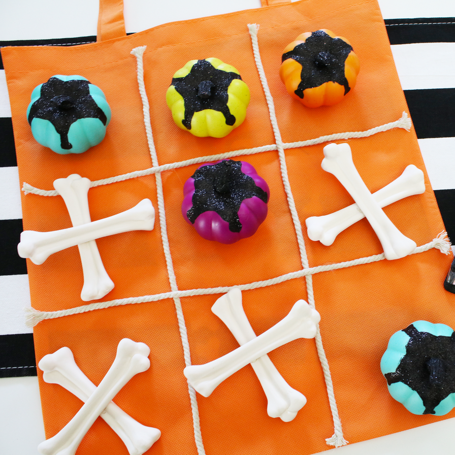 DIY Halloween Tic-Tac-Toe Game