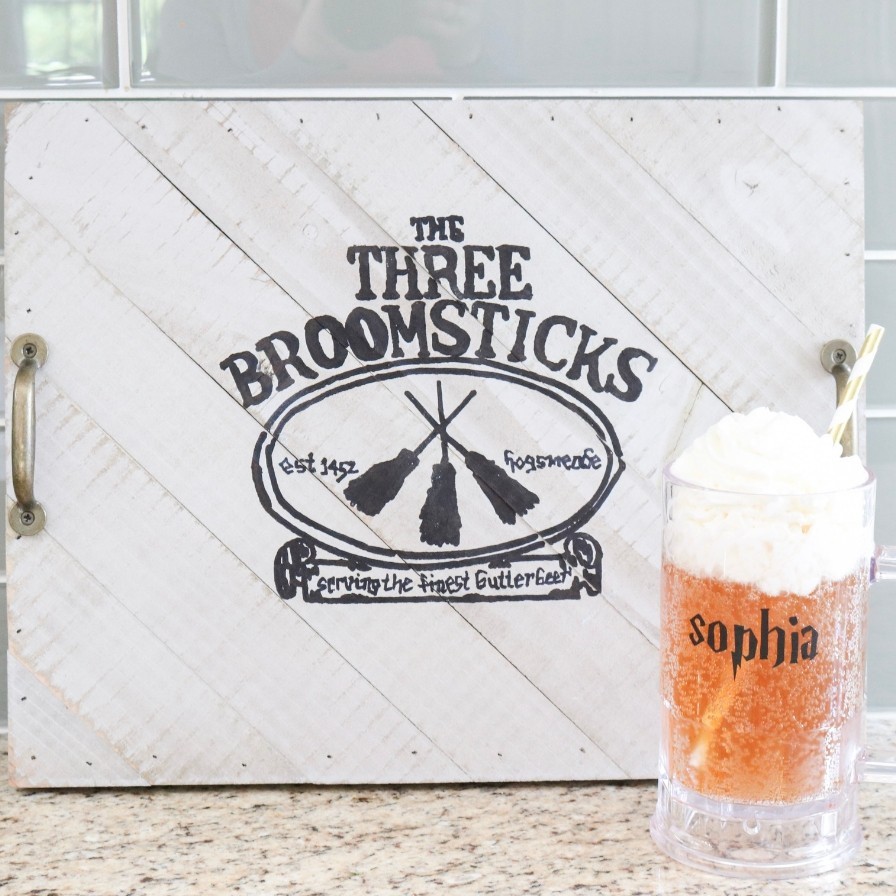 DIY Butterbeer Serving Tray