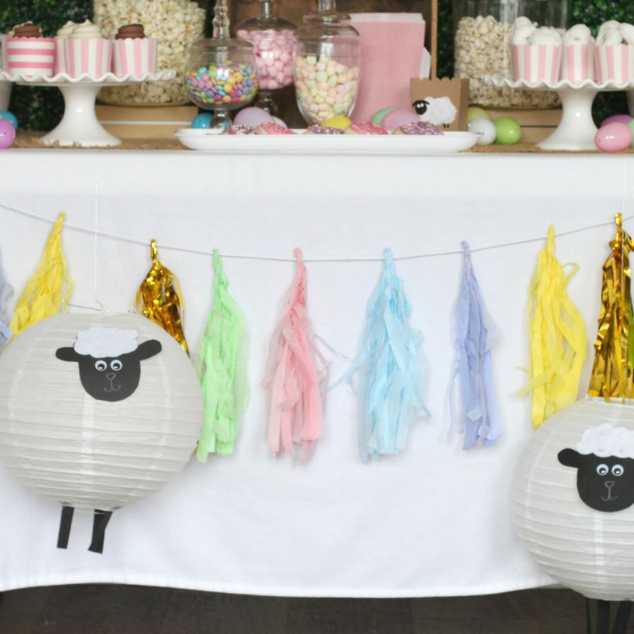 DIY Lamb Lanterns
