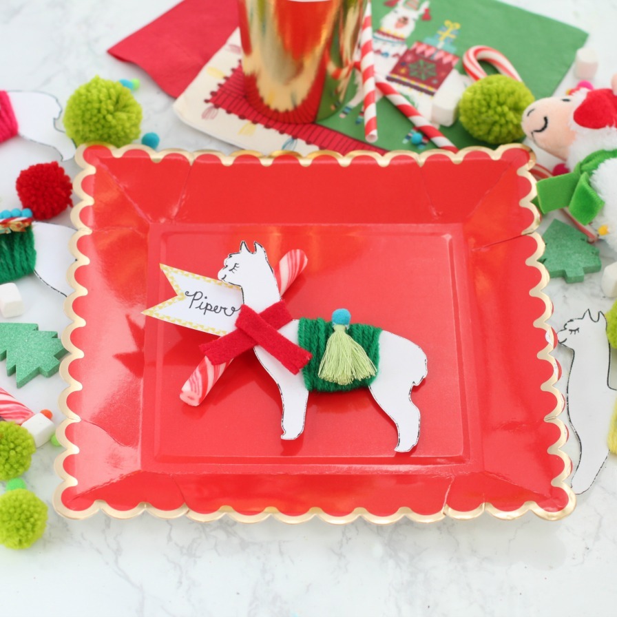 DIY Llama Christmas Ornament