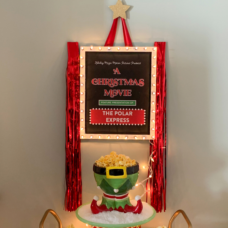 DIY Christmas Movie Marquee Sign