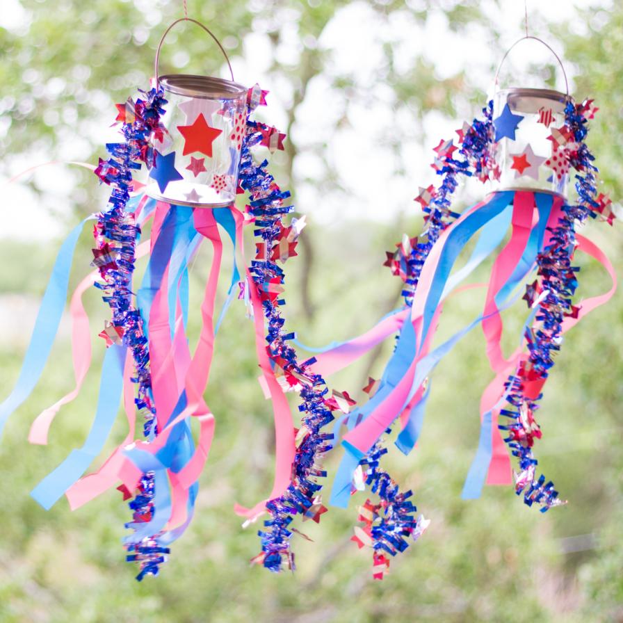 DIY Patriotic Windsocks