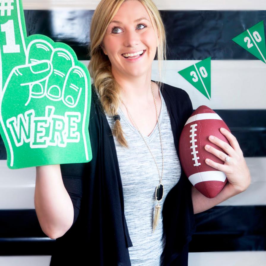 DIY Football Party Photo Booth Station