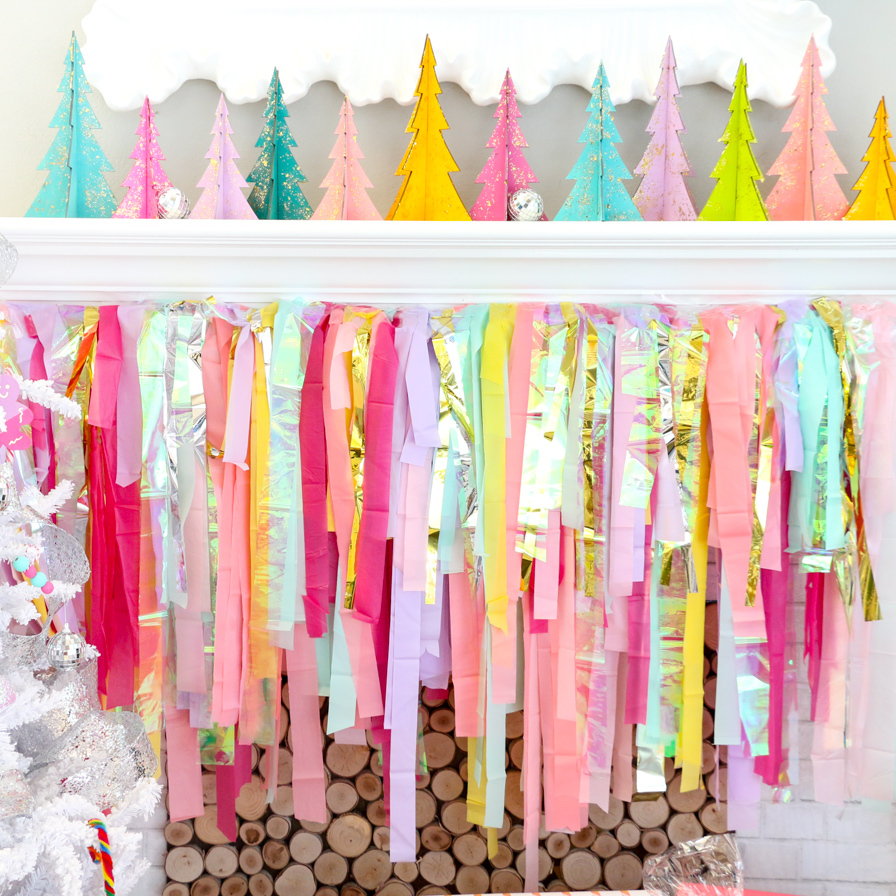 DIY Fringe Mantel Garland