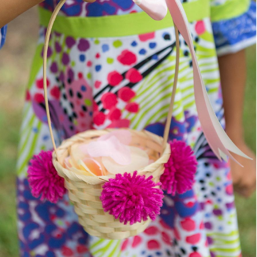 Homemade flower best sale girl baskets