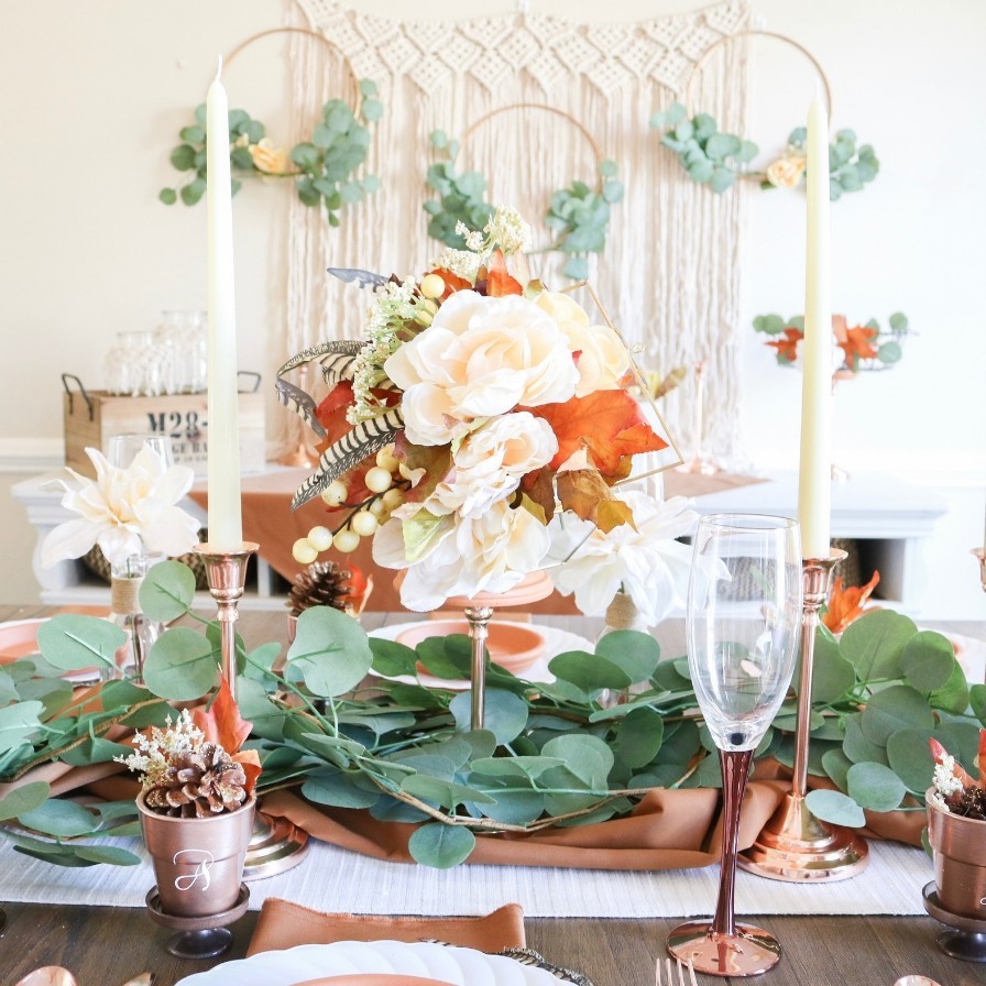 DIY Rust and Greenery Centerpiece