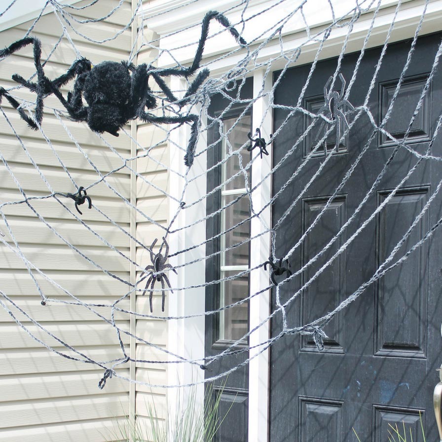 DIY Spider Web Decorated Door | Fun365