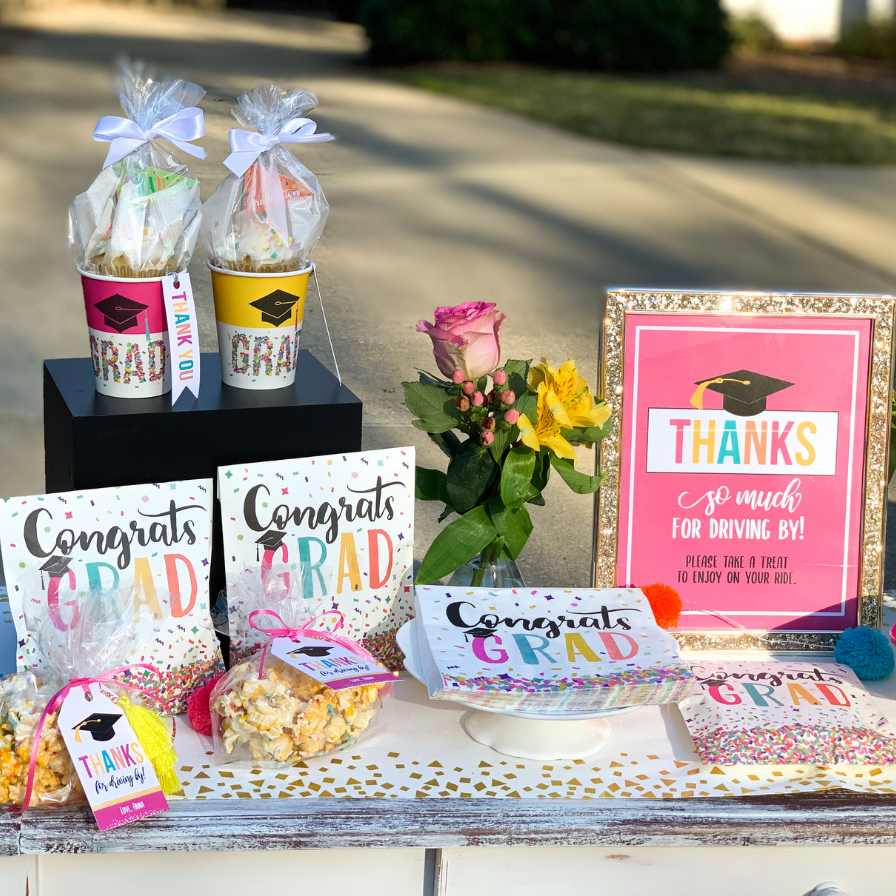 Drive-By Graduation Favor Table