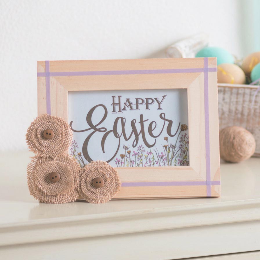 Easter Favor Table Idea - Wood Frame