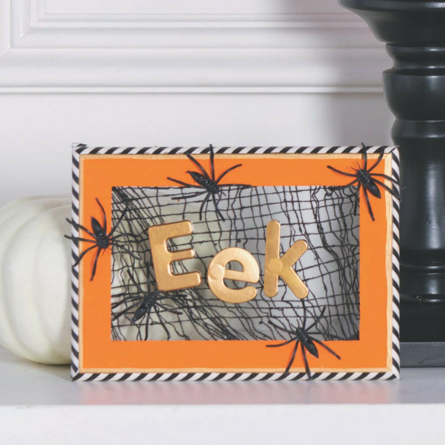 EEK! Framed Halloween Sign