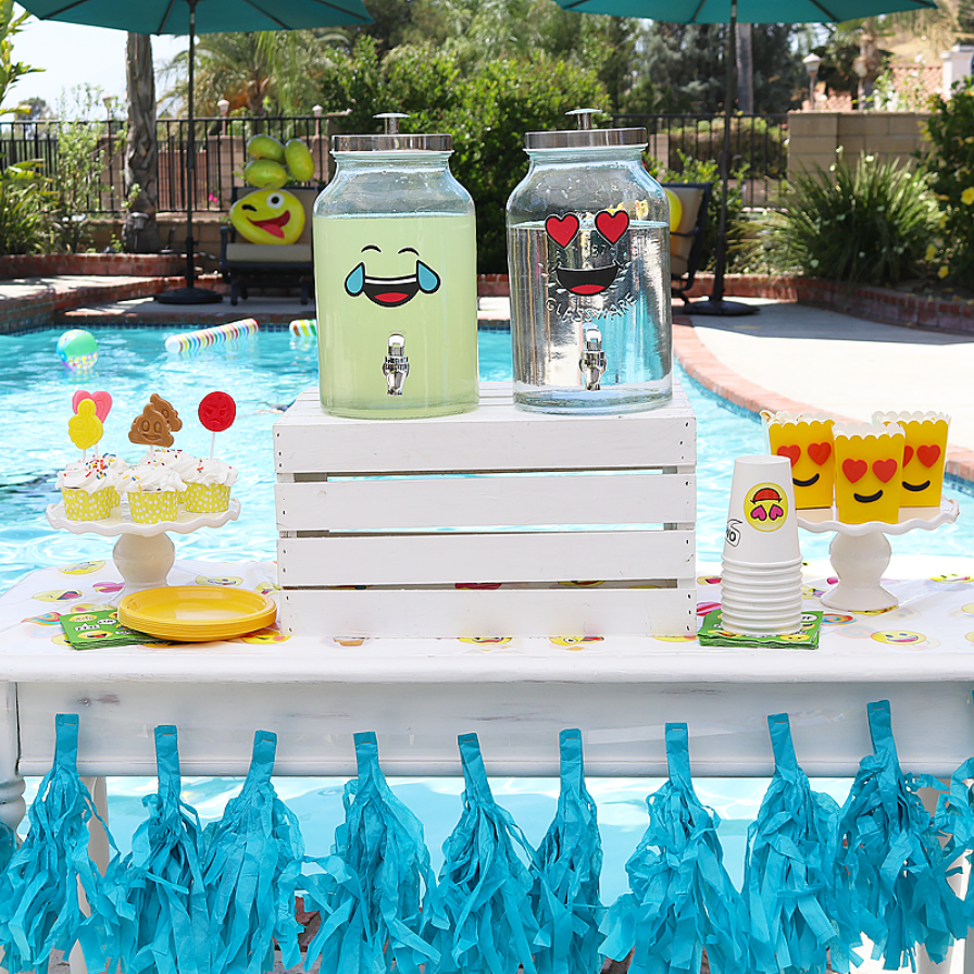 Emoji Poolside Lemonade Bar