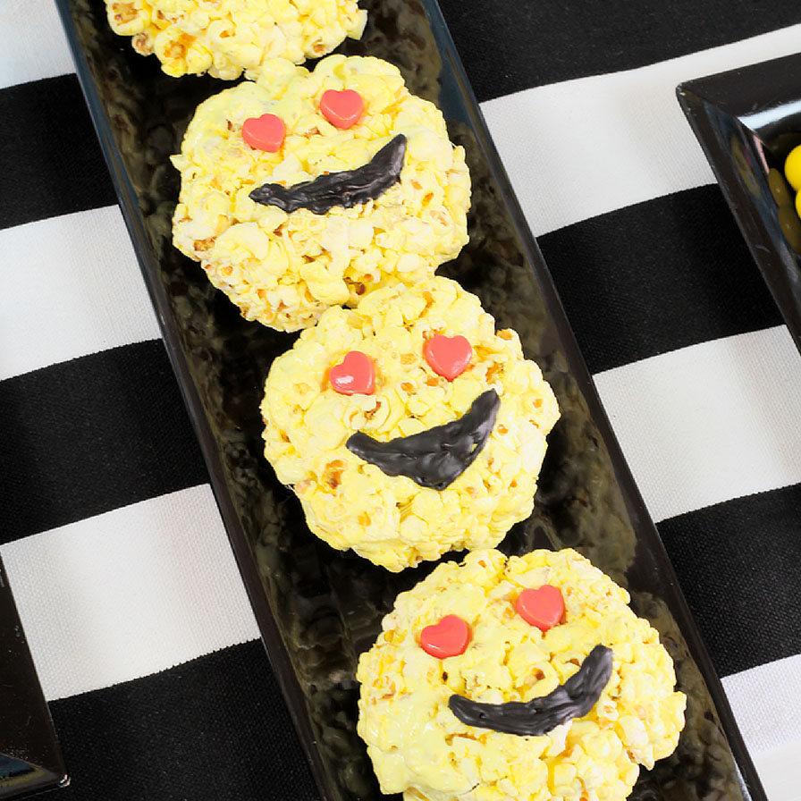 Emoji Popcorn Balls 