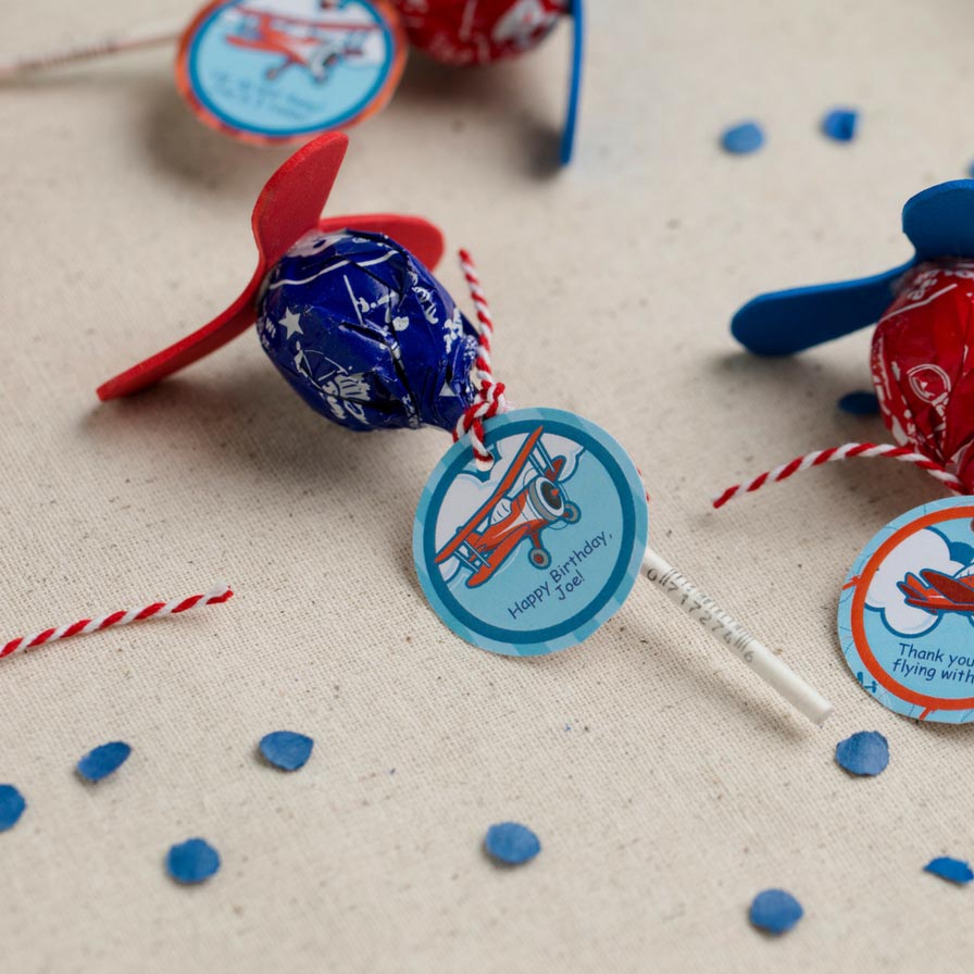 Airplane Party Favor Idea with Free Printable