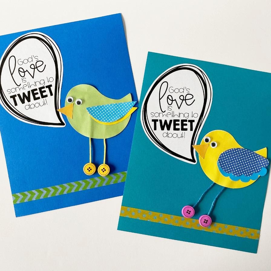 God's Love is Something to TWEET About! Sunday School Craft