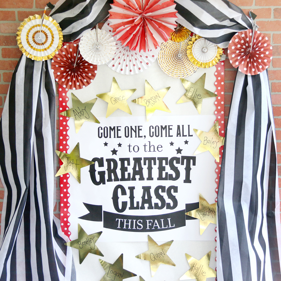 Greatest Showman Welcome Bulletin Board