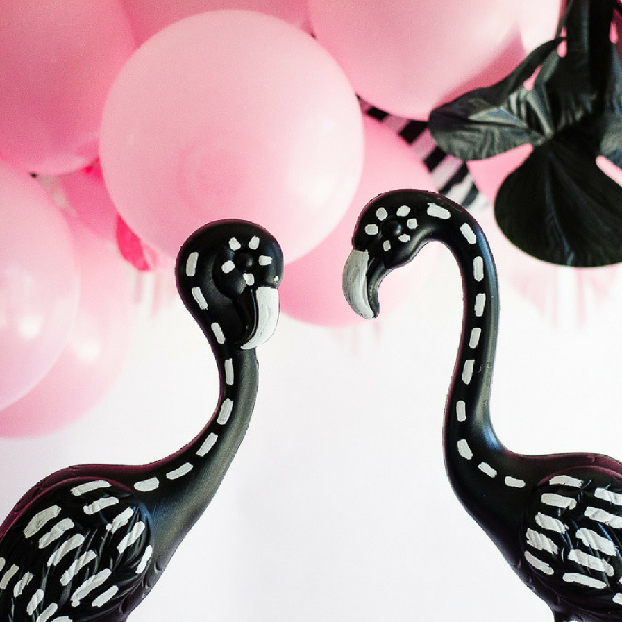 Flamingo Skeleton Decor