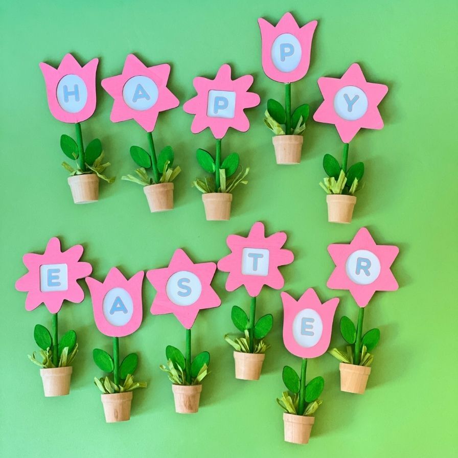 Happy Easter Flower Centerpiece