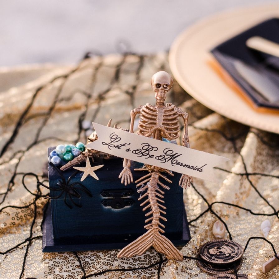Mermaid Skeleton Favor Boxes