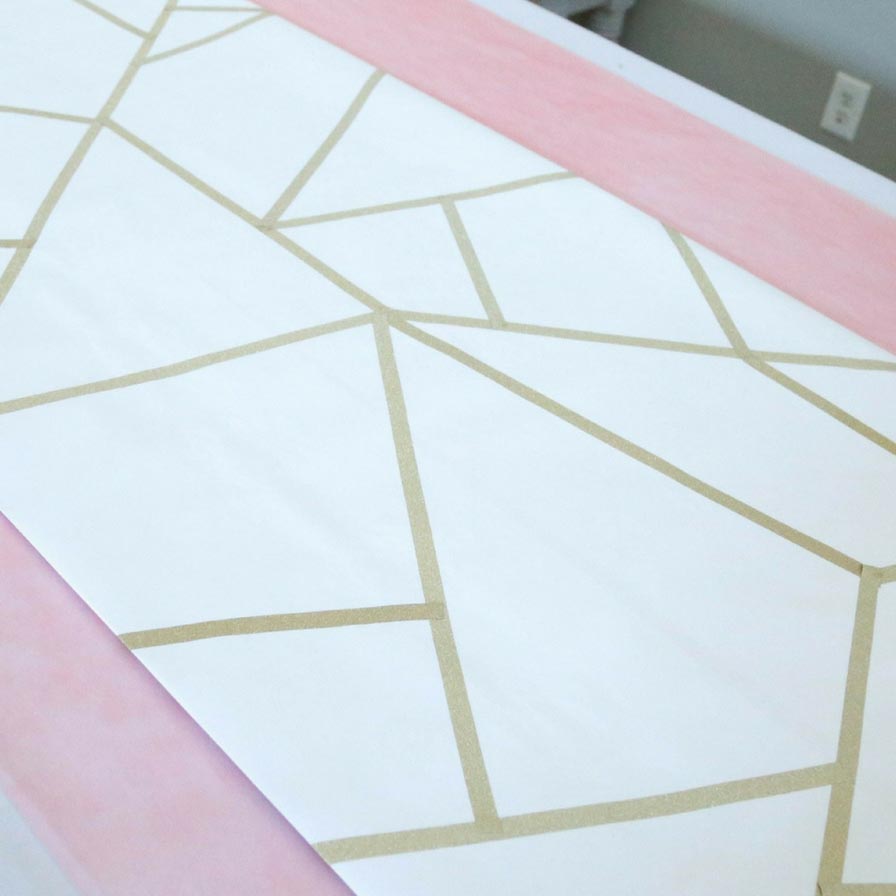 Easy DIY Geometric Table Runner