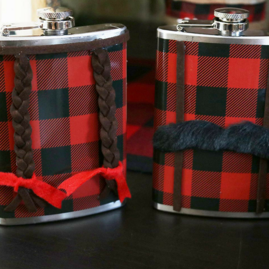 Lumberjack and Jill-His & Hers Flasks