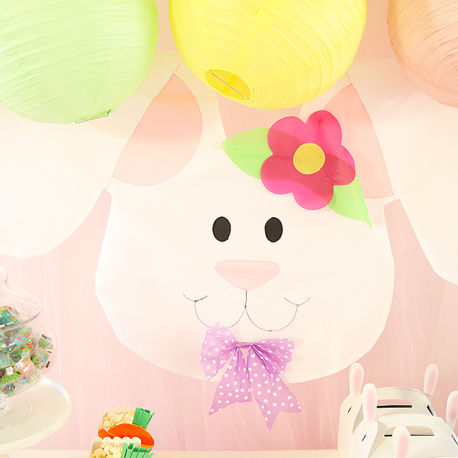 DIY Bunny Backdrop
