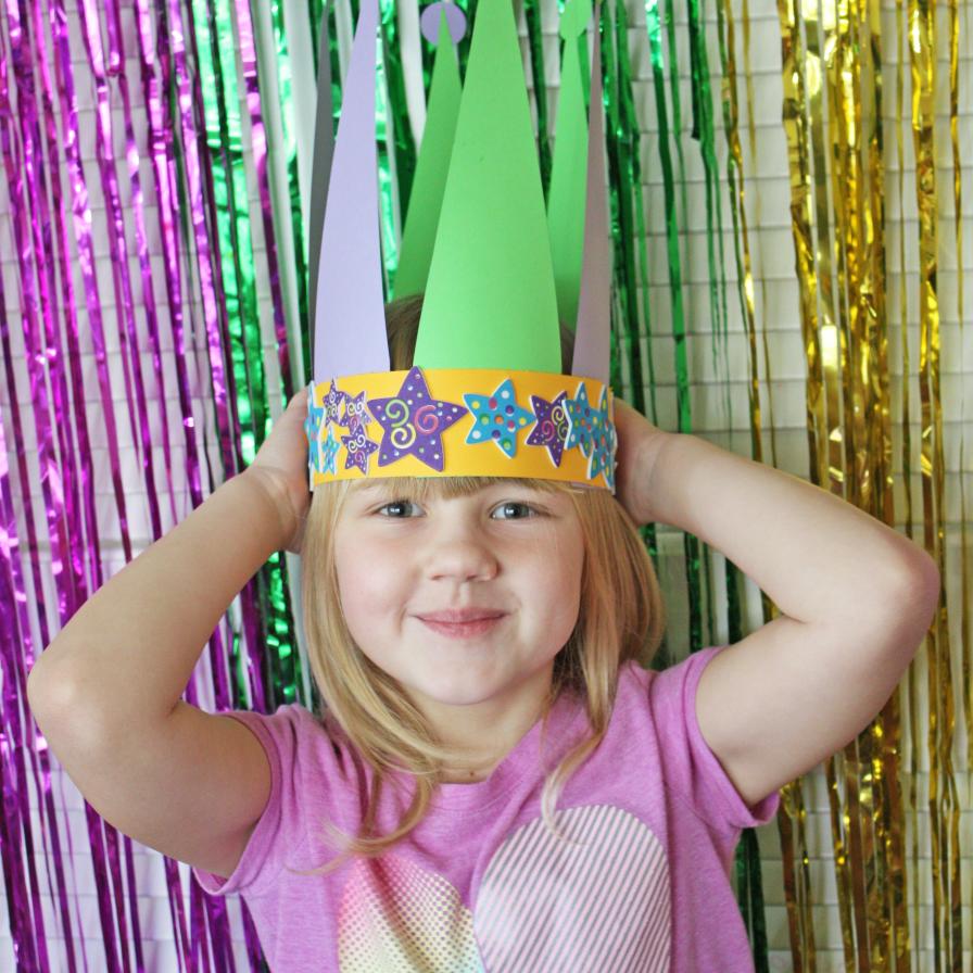 DIY Mardi Gras Jester Hats