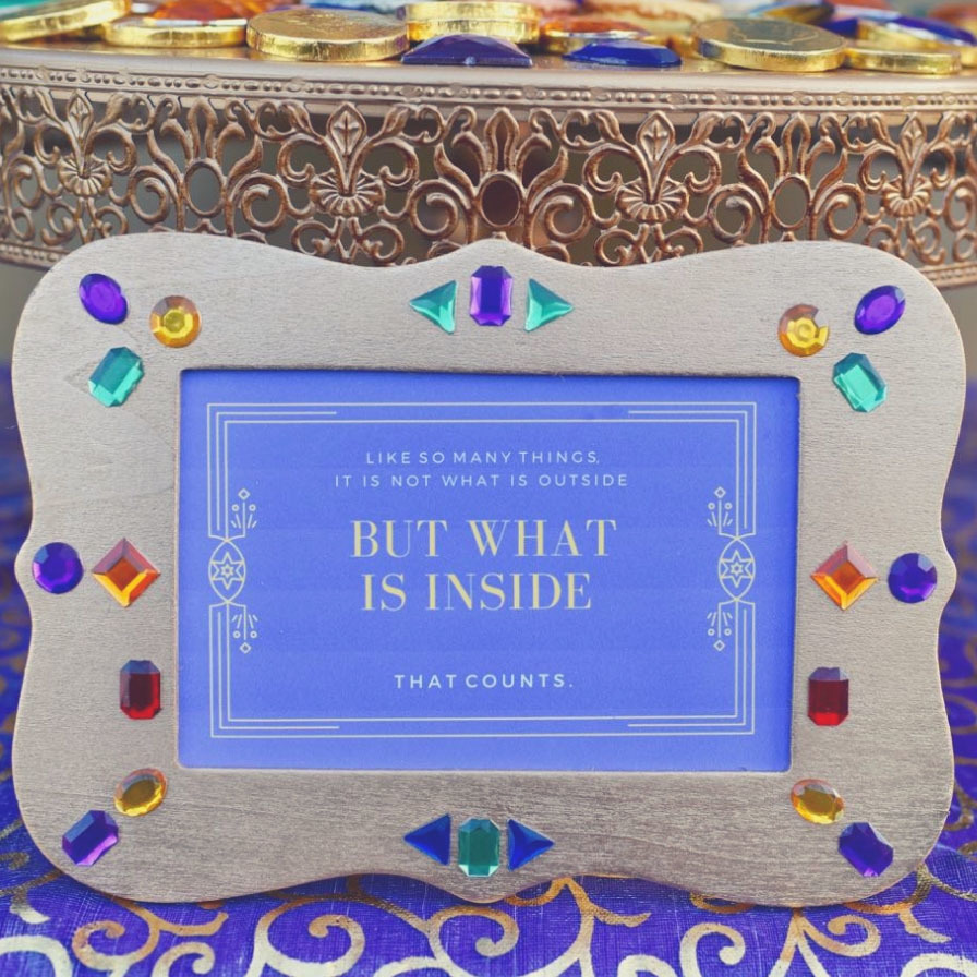 Jeweled Frame Party Craft