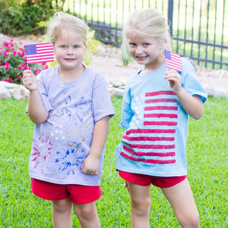 Make Your Own Patriotic T-Shirts | Fun365