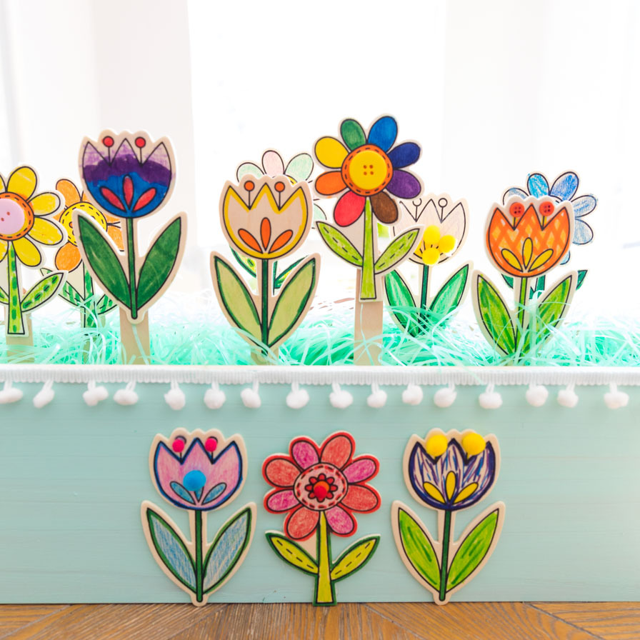 DIY Flower Garden Kids Craft