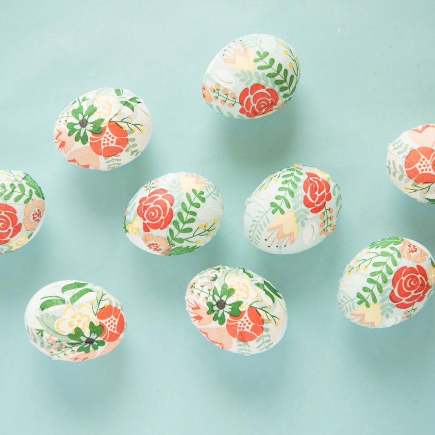 Easy Mod Podge Easter Eggs