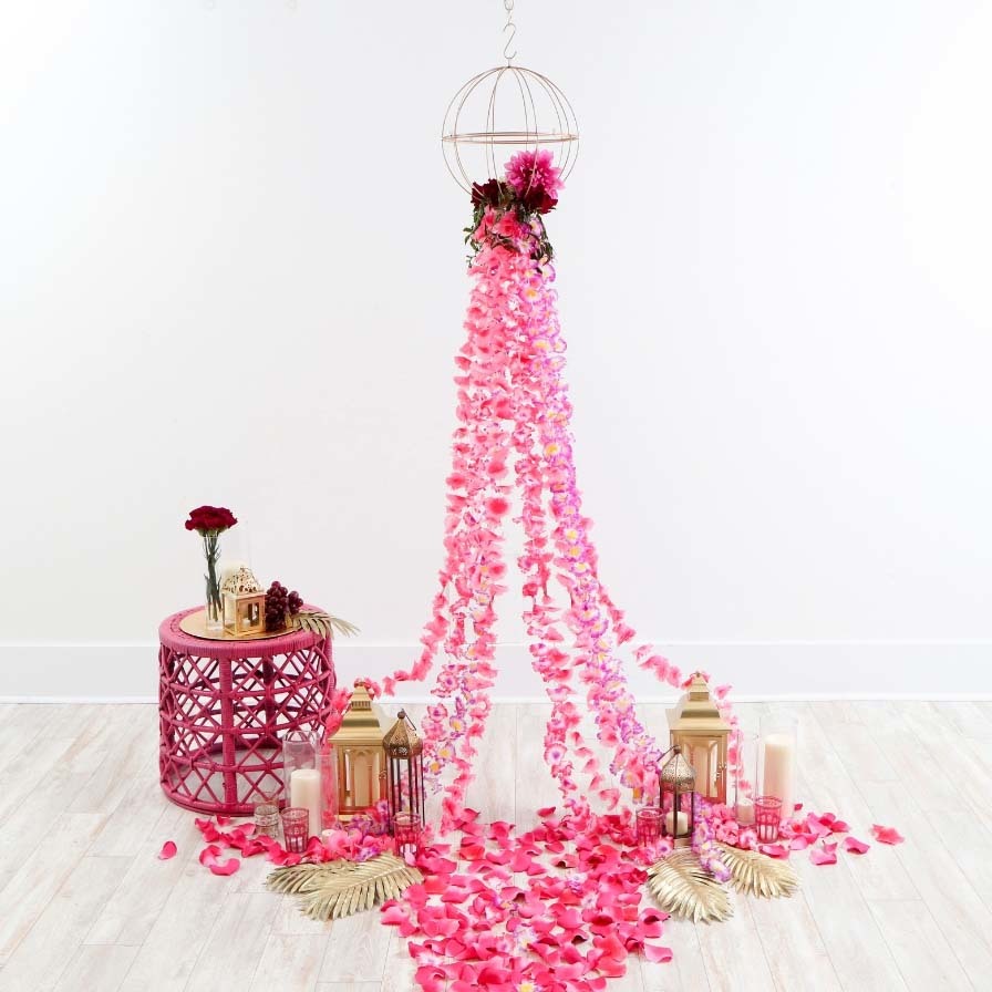 DIY Hanging Floral Altar