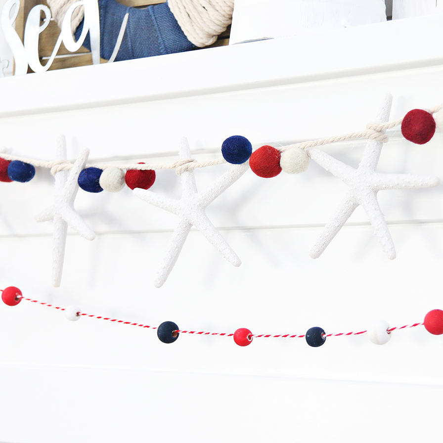 DIY Nautical Starfish Garland