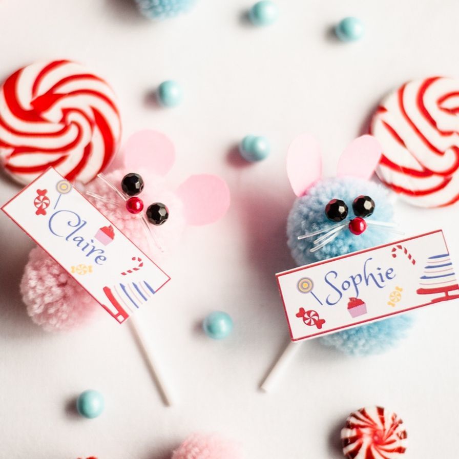 Pom Pom Mouse Craft