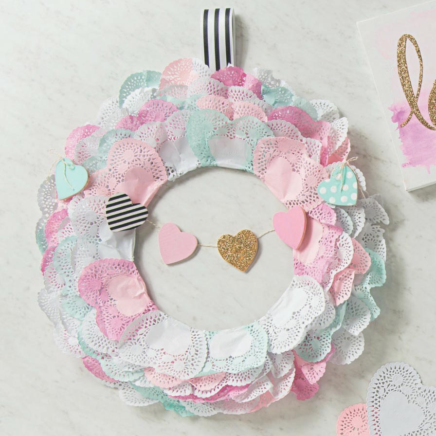 Mini Valentine Heart Doilies Oriental Trading