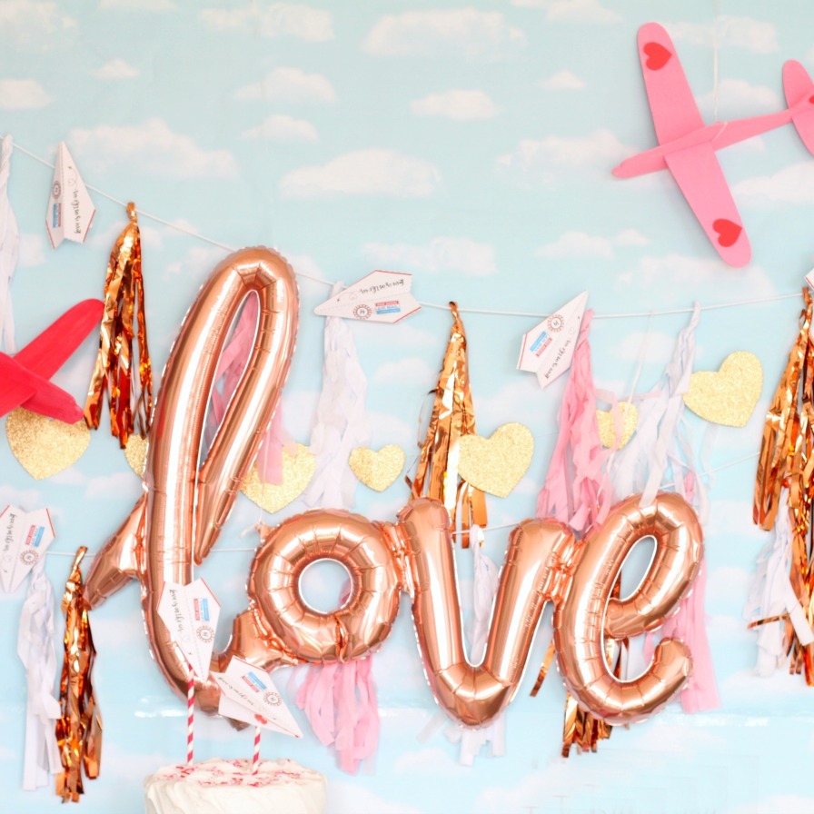 Love is in the Air DIY Backdrop