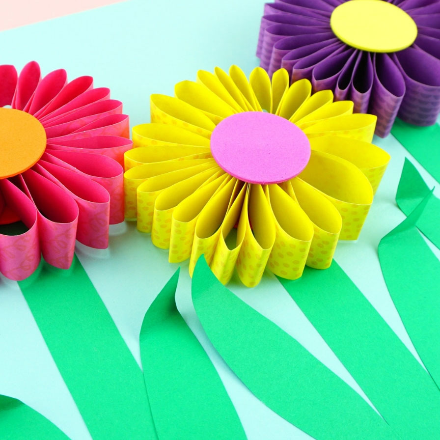 √ Paper Craft Flowers 3D Coloring Pages : 3d Coloring Floral Perfect