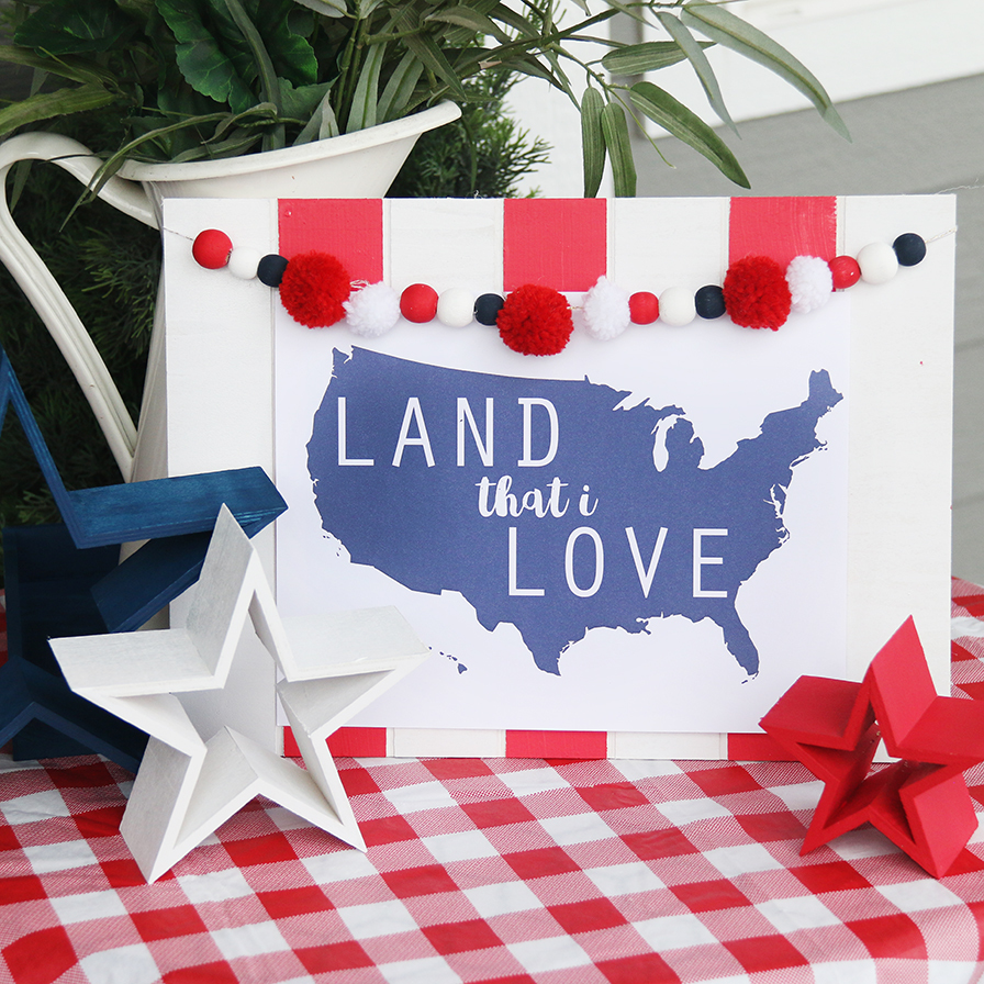 DIY Patriotic Wood Sign