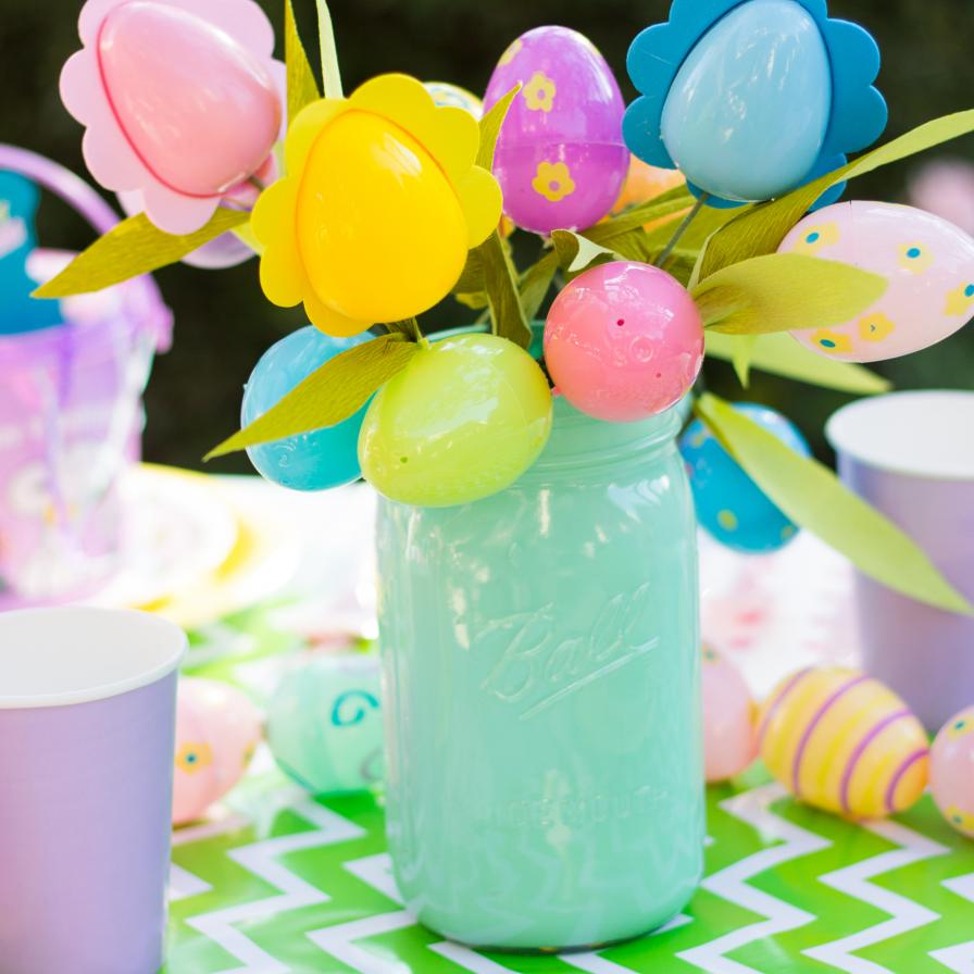 DIY Easter Egg Flower Bouquets