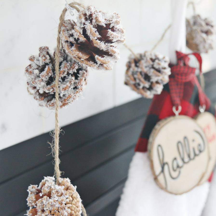 DIY Pinecone Garland