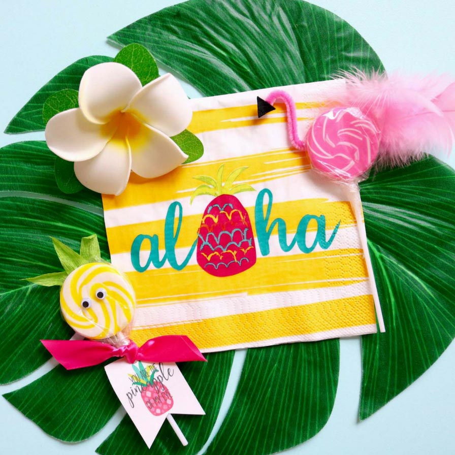Pineapple & Flamingo Cupcake Toppers