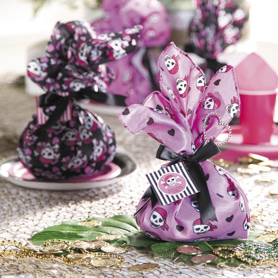 Pink Pirate Party Favor