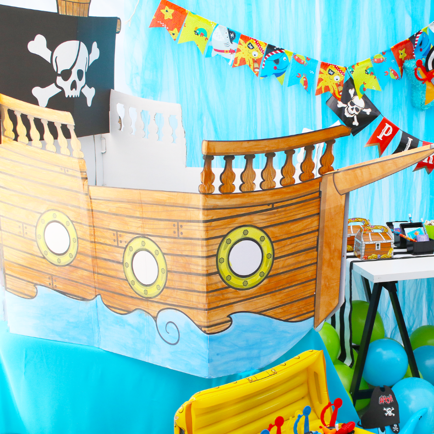 Artskills Color Your Own PIRATE SHIP Kids Color And Play House Easy Setup New! 